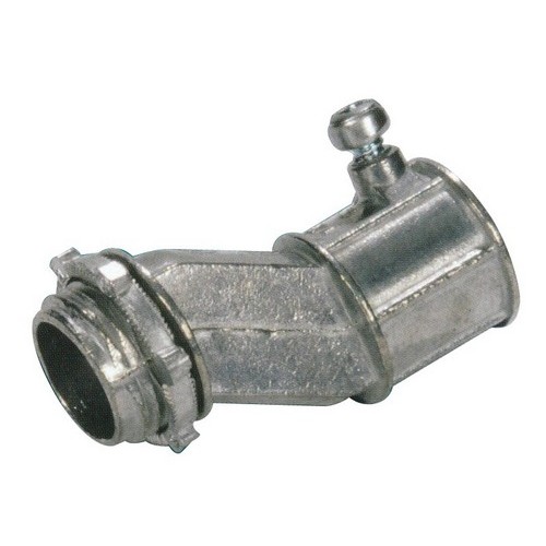 Offset Connectors, Set Screw EMT to Box-Zinc 